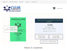 Tablet Screenshot of clearbooks.com